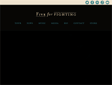 Tablet Screenshot of fiveforfighting.com